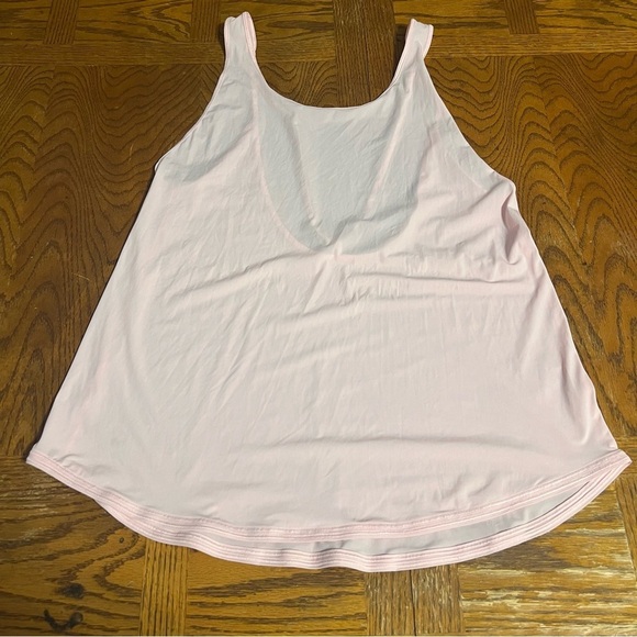 Lululemon Women's Let It Slip Strappy Back Tank Top Pearl Pink Sz S Relaxed Fit - Picture 5 of 10